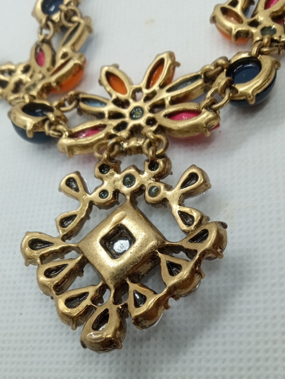 J.CREW HEAVILY JEWELED STATEMENT NECKLACE - Picture 8 of 8